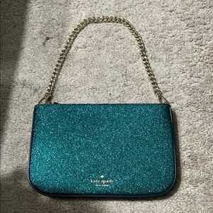 Kate Spade Glitter Green Shoulder Bag